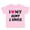 Toddler Clothes I Love My Aunt and Uncle Toddler Shirt Baby Clothes Cotton