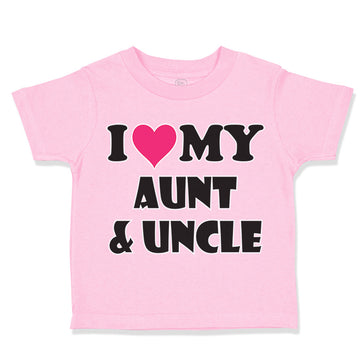 Toddler Clothes I Love My Aunt and Uncle Toddler Shirt Baby Clothes Cotton