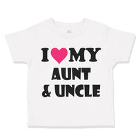 Toddler Clothes I Love My Aunt and Uncle Toddler Shirt Baby Clothes Cotton