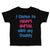 Toddler Clothes I Listen to Heavy Metal with My Daddy Dad Father's Day Cotton