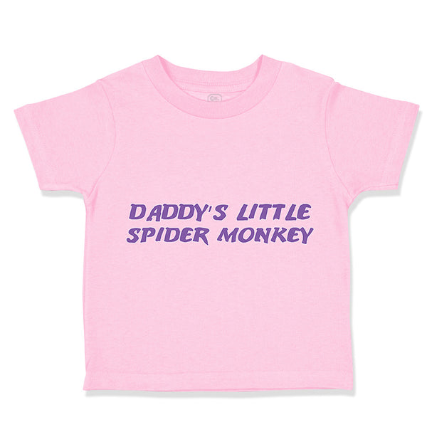 Toddler Clothes Daddy's Little Spider Monkey Dad Father's Day Toddler Shirt