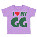 Toddler Clothes I Love My Gg Grandma Grandmother Toddler Shirt Cotton