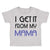 Toddler Clothes I Get It from My Mama Mom Mothers Day Toddler Shirt Cotton