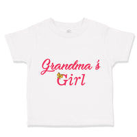Toddler Girl Clothes Grandma's Girl Grandmother Grandma Toddler Shirt Cotton