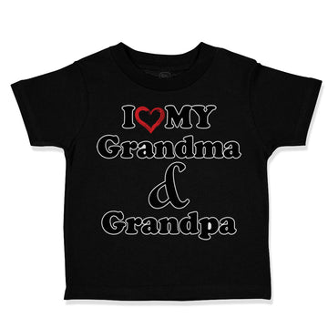 Toddler Clothes I Love My Grandma and Grandpa Grandparents B Toddler Shirt