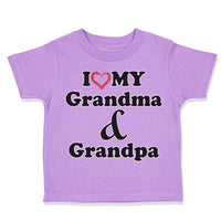 Toddler Clothes I Love My Grandma and Grandpa Grandparents B Toddler Shirt