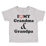 Toddler Clothes I Love My Grandma and Grandpa Grandparents B Toddler Shirt