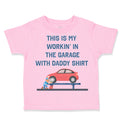 Toddler Clothes This My Working Garage Daddy Shirt Dad Father's Day Cotton