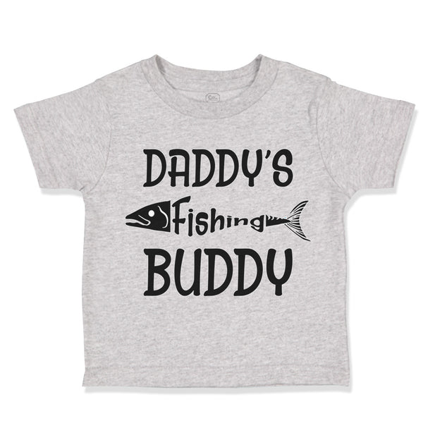 Toddler Clothes Daddy's Fishing Buddy Fisherman Dad Father's Day Toddler Shirt