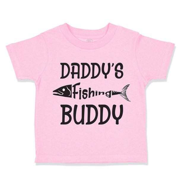 Toddler Clothes Daddy's Fishing Buddy Fisherman Dad Father's Day Toddler Shirt