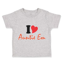 Toddler Clothes I Heart Auntie Em Aunt Toddler Shirt Baby Clothes Cotton