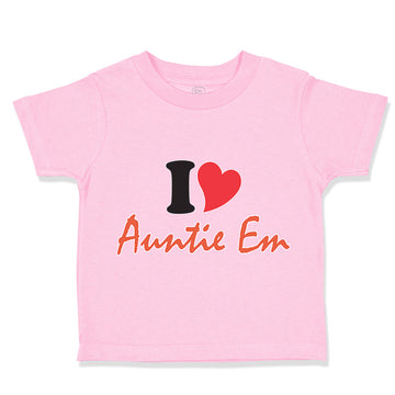 Toddler Clothes I Heart Auntie Em Aunt Toddler Shirt Baby Clothes Cotton