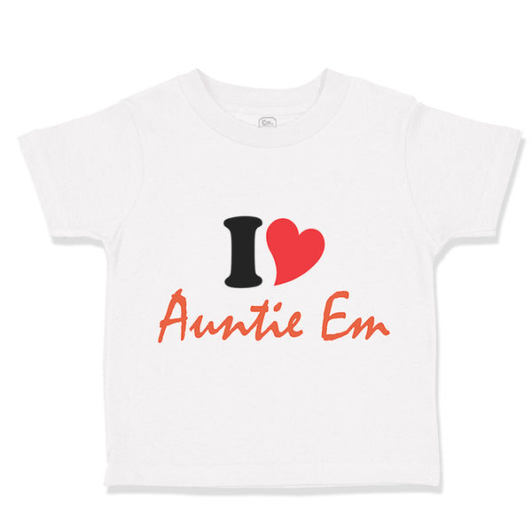 Toddler Clothes I Heart Auntie Em Aunt Toddler Shirt Baby Clothes Cotton