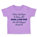 Toddler Clothes I Know My Finger Is Small... but Nana and Pop Pop Toddler Shirt