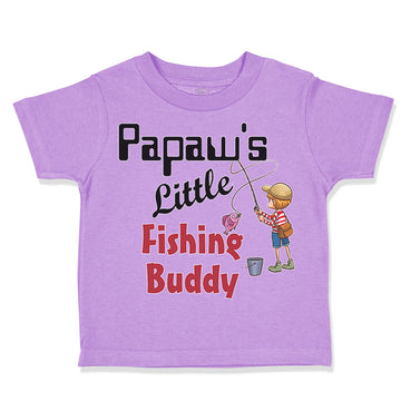 Toddler Clothes Papaw's Fishing Buddy Grandpa Grandfather Dad Father's Cotton