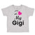 Toddler Clothes I Love My Gigi Grandmother Grandma Toddler Shirt Cotton