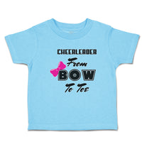 Toddler Clothes Cheerleader from Bow to Toe Toddler Shirt Baby Clothes Cotton