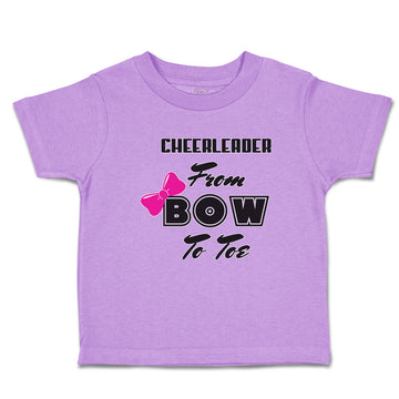 Toddler Clothes Cheerleader from Bow to Toe Toddler Shirt Baby Clothes Cotton