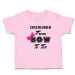 Toddler Clothes Cheerleader from Bow to Toe Toddler Shirt Baby Clothes Cotton