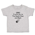 Toddler Clothes Dad I Love You to The Death Star and Back Toddler Shirt Cotton