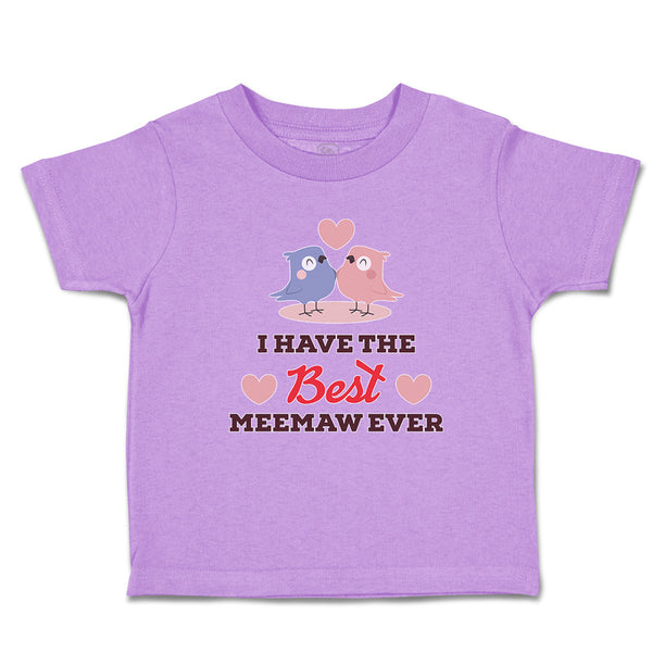 Toddler Clothes I Have The Best Meemaw Ever Toddler Shirt Baby Clothes Cotton