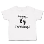 Cute Toddler Clothes Mummy I'M Walking Toddler Shirt Baby Clothes Cotton