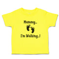 Cute Toddler Clothes Mummy I'M Walking Toddler Shirt Baby Clothes Cotton