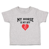 Cute Toddler Clothes My Horse Is My Bff Toddler Shirt Baby Clothes Cotton