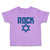 Toddler Girl Clothes Rock Symbol with Star Toddler Shirt Baby Clothes Cotton