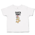 Toddler Girl Clothes Santa Paws Toddler Shirt Baby Clothes Cotton