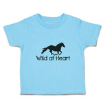 Toddler Clothes Wild at Heart An Silhouette Horse Running Toddler Shirt Cotton