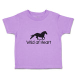 Toddler Clothes Wild at Heart An Silhouette Horse Running Toddler Shirt Cotton