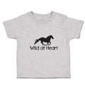 Toddler Clothes Wild at Heart An Silhouette Horse Running Toddler Shirt Cotton