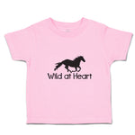 Toddler Clothes Wild at Heart An Silhouette Horse Running Toddler Shirt Cotton