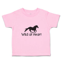 Toddler Clothes Wild at Heart An Silhouette Horse Running Toddler Shirt Cotton