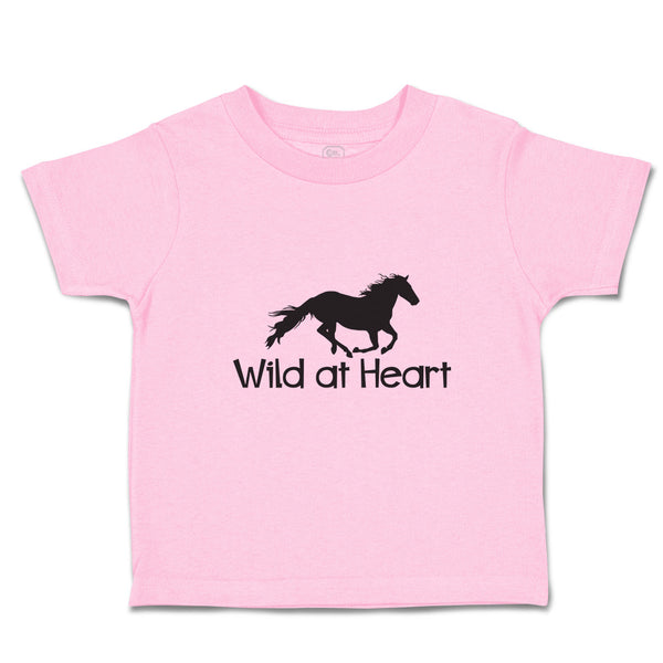 Toddler Clothes Wild at Heart An Silhouette Horse Running Toddler Shirt Cotton