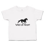 Toddler Clothes Wild at Heart An Silhouette Horse Running Toddler Shirt Cotton
