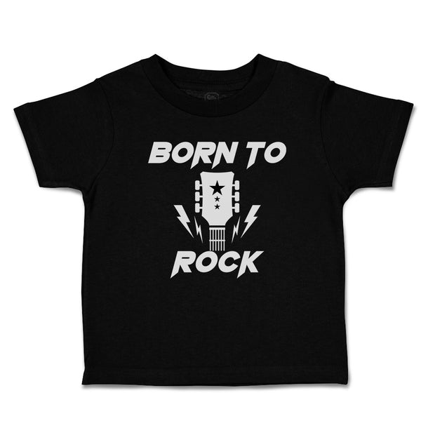 Cute Toddler Clothes Born to Rock with Guitar Toddler Shirt Baby Clothes Cotton