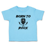 Cute Toddler Clothes Born to Rock with Guitar Toddler Shirt Baby Clothes Cotton