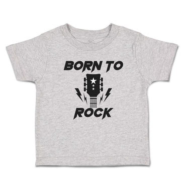 Cute Toddler Clothes Born to Rock with Guitar Toddler Shirt Baby Clothes Cotton