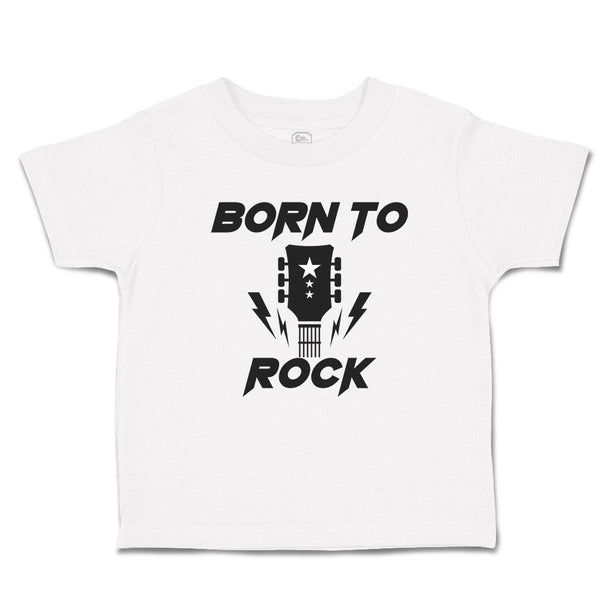 Cute Toddler Clothes Born to Rock with Guitar Toddler Shirt Baby Clothes Cotton