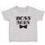 Cute Toddler Clothes Boss Man with Silhouette Bowtie Toddler Shirt Cotton