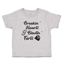 Cute Toddler Clothes Breakin' Hearts & Blastin' Farts Toddler Shirt Cotton