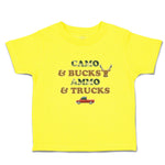 Cute Toddler Clothes Camo & Bucks Ammo & Trucks Toddler Shirt Cotton