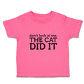 Toddler Girl Clothes Don'T Look at Me The Cat Did It Toddler Shirt Cotton