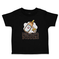 Toddler Clothes Drinking Buddies with Feeding Bottle and Nipple Toddler Shirt