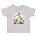 Toddler Clothes Drinking Buddies with Feeding Bottle and Nipple Toddler Shirt