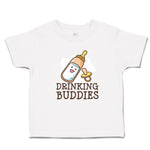 Toddler Clothes Drinking Buddies with Feeding Bottle and Nipple Toddler Shirt