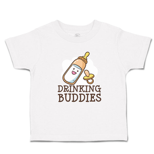Toddler Clothes Drinking Buddies with Feeding Bottle and Nipple Toddler Shirt