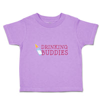 Toddler Clothes Drinking Buddies with Feeding Bottle Toddler Shirt Cotton
